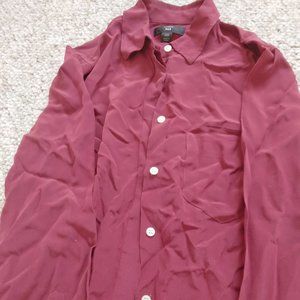 J. Crew silk blouse red xxs